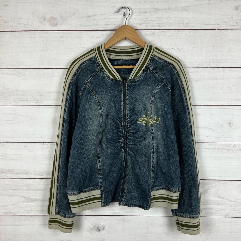 Vintage Y2K Baby Phat Denim Full Zip Jacket XL
